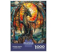 1000 Piece Jigsaw Puzzles for Teenagers Sea Side Dragon Puzzle for Adults Relax Games Perfect Decoration Deal As Gifts for The Whole Family 52x38cm/1000pcs
