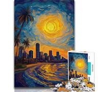 1000 Piece Jigsaw Puzzles for Teenagers Seaside City View,Family Entertainment Toys Is Ideal As A Gift for The Whole Family (75x50cm)