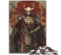 1000 Piece Jigsaw Puzzles for Teenagers Skeleton Knight Adult Jigsaw,Fun Activity for Home, Rainy Days Toys, Birthday Gifts (38x26cm)