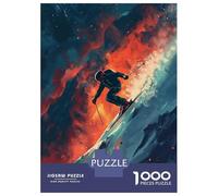 1000 Piece Jigsaw Puzzles for Teenagers Skier Jumping In Mountain Puzzle for Adults Hands-on Game Wall Decoration Unique Birthday And Gifts 38x26cm/1000pcs