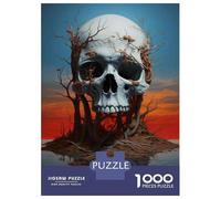 1000 Piece Jigsaw Puzzles for Teenagers Skull Island Art Print Puzzle for Adults Brain Teaser Game Birthday Present Help The Brain Exercise 70x50cm/1000pcs