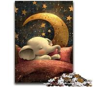 1000 Piece Jigsaw Puzzles for Teenagers Sleeping Baby Elephant Adult Jigsaw,Fun Activity for Home, Rainy Days Toys, Birthday Gifts (38x26cm)