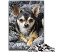 1000 Piece Jigsaw Puzzles for Teenagers Sleeping Chihuahua Adult Puzzles,Learning Educational Toys Family Games Unique Birthday And Gifts (38x26cm)