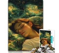 1000 Piece Jigsaw Puzzles for Teenagers Sleeping Girl Teenager Jigsaw,Challenging Game for Is Ideal As A Gift for The Whole Family (size 75x50cm)