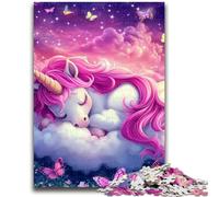 1000 Piece Jigsaw Puzzles for Teenagers Sleeping Unicorn for 14+ Unique Challenge Game Family Games Christmas Birthday Gifts 50x75cm