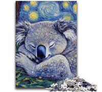 1000 Piece Jigsaw Puzzles for Teenagers Sloth Night Sky Challenging To Complete But Fun And Humorous with Matching Poster And Trivia Sheet 50x75cm