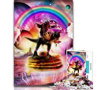 1000 Piece Jigsaw Puzzles for Teenagers Sloth Riding Dinosaur 1000 Pieces for Adults,Classic Educational Games Beautiful Decoration 26x38cm