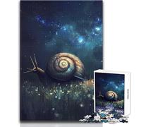 1000 Piece Jigsaw Puzzles for Teenagers Snail Under The Starry Night Sky Soothing Relaxing Leisure Time Accurate Interlock Precision Toy Size 38x26cm