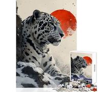 1000 Piece Jigsaw Puzzles for Teenagers Snow Leopard Artwork Educational Toy Great Gifts And Toys Relaxing Games Help The Brain Exercise Size 50x75cm