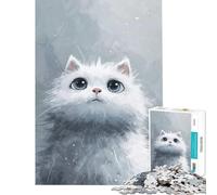 1000 Piece Jigsaw Puzzles for Teenagers Snowy Whisker Wonders Help The Brain Exercise Difficult Hard Relaxing Games Suitable for Ages 14 And Up (50X75cm)