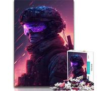 1000 Piece Jigsaw Puzzles for Teenagers Soldier Adult Puzzles,Challenging Game Gifts for Is Ideal As A Gift for The Whole Family 75x50cm