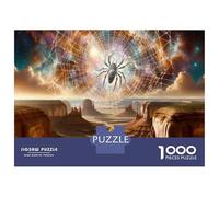 1000 Piece Jigsaw Puzzles for Teenagers Spider Web Galaxy Landscape Adult Puzzles Toy Wall Decor A Work of Art for Birthday, Chrismas 52x38cm/1000pcs