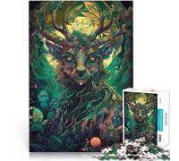 1000 Piece Jigsaw Puzzles for teenagers Spirit of the Forest Pattern assembly 38x52cm Artists Collection, Fine Art for ages 14+