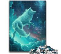 1000 Piece Jigsaw Puzzles for Teenagers Spirit Wolf Puzzles for Teenagers,Unique Birthday And Gifts for And Age 14 Years Up (50x75cm)