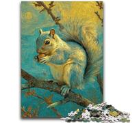 1000 Piece Jigsaw Puzzles for Teenagers Squirrel Art 1000 Pieces for Adults,Quiz Game Wall Decoration Unique Birthday And Xmas Gifts (26x38cm)