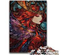 1000 Piece Jigsaw Puzzles for Teenagers Stained Glass Goddess for Age 14 Years And over Decompressing Intellectual Educational Toy Great Gift 50x75cm