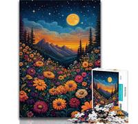 1000 Piece Jigsaw Puzzles for Teenagers Stained Glass Poppies Adult Jigsaw,Fun Activity for Home, Rainy Days Toys, Birthday Gifts 38x26cm
