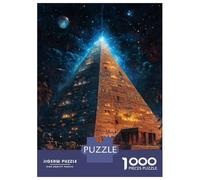 1000 Piece Jigsaw Puzzles for Teenagers Starry Pyramid Glow Jigsaw for Adults Relax Games Hand Speed Race Deal As Gifts for The Whole Family 70x50cm/1000pcs
