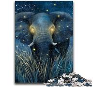 1000 Piece Jigsaw Puzzles for Teenagers Starry Sky Elephant Teenager Jigsaw,Family Activity Fun at Home Activities, Birthday Present,Travel Gifts (26x38cm)