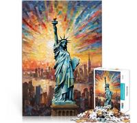 1000 Piece Jigsaw Puzzles for teenagers Statue of Liberty Herausforderndes Spiel Verbessern Sie das Gedächtnis38x26cm