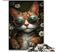 1000 Piece Jigsaw Puzzles for Teenagers Steampunk Cat, for Ages 14 And over Each Piece Is Unique - Fun And Challenging Game for The Whole Family Good Gift (size 50x75cm)