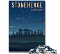 1000 Piece Jigsaw Puzzles for Teenagers Stonehenge Challenging Game And Family Play Wall Decoration Unique Birthday And Xmas Gifts (size 50x75cm)