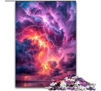 1000 Piece Jigsaw Puzzles for Teenagers Storm Clouds,Stress Reliever Difficult Challenge Unique Home Decor And Gifts 38x26cm