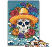 1000 Piece Jigsaw Puzzles for Teenagers Sugar Skull for And 14 Years And over Impossible Game Christmas Birthday Gift 50x75cm