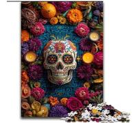 1000 Piece Jigsaw Puzzles for Teenagers Sugar Skull Woman, for Educational Game Challenge Toy Unique Home Decor And Gifts (Size 26x38cm)