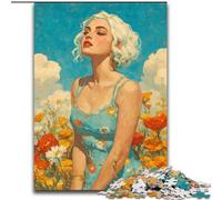 1000 Piece Jigsaw Puzzles for Teenagers Summer Girl for Educational Game Challenge Toy Artists Collection, Fine Art (size 50x75cm)