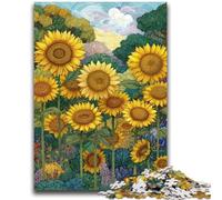 1000 Piece Jigsaw Puzzles for Teenagers Sunflower Challenging Game Toys Deal As Gifts for The Whole Family for Ages 14+ 50x75cm