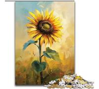 1000 Piece Jigsaw Puzzles for Teenagers Sunflower, Train Your Brain And Hands Unique Birthday And Gifts for Age 14+ (Size 26x38cm)