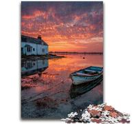 1000 Piece Jigsaw Puzzles for Teenagers Sunset Landscape 1000 Pieces for Adults,Quiz Game Wall Decoration Unique Birthday And Xmas Gifts (26x38cm)