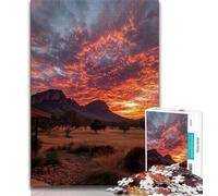 1000 Piece Jigsaw Puzzles for Teenagers Sunset Landscape,Help The Brain Exercise Addictive Toys to Cultivate Patience Artists Collection,Fine Art (38x26cm)