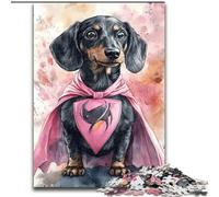 1000 Piece Jigsaw Puzzles for Teenagers Superman Dachshund, for Ages 14 And over Each Piece Is Unique - Fun And Challenging Game for The Whole Family Good Gift (size 50x75cm)