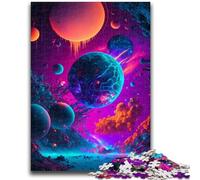 1000 Piece Jigsaw Puzzles for Teenagers Surreal Space Landscape for 14+ Unique Challenge Game Family Games Christmas Birthday Gifts 26x38cm