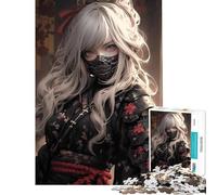 1000 Piece Jigsaw Puzzles for Teenagers Sweet Samurai Assassin 1000 Jigsaw Puzzle Home Decoration Toys Stress Reliever for Is Ideal As A Gifts (38x26cm)