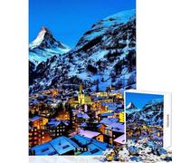 1000 Piece Jigsaw Puzzles for Teenagers Swiss Mountain Happy Shared Home Activity Thoughtful Festive Present Choice (50x75cm)