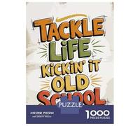1000 Piece Jigsaw Puzzles for Teenagers Tackle Life Old School Graphic Art Puzzles for Adults Anti-Stress Toys Analysis And Logic Unique Birthday And Gifts 52x38cm/1000pcs