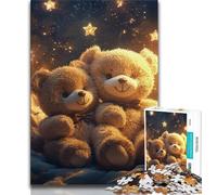 1000 Piece Jigsaw Puzzles for Teenagers Teddy Bear Teenager Puzzles,Quiz Game for Is Ideal As A Gift for The Whole Family (size 38x26cm)