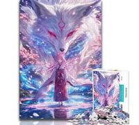 1000 Piece Jigsaw Puzzles for Teenagers The Fox And The Girl Adult Jigsaw,Quiz Game Wall Decoration Unique Birthday And Xmas Gifts (size 75x50cm)