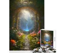 1000 Piece Jigsaw Puzzles for Teenagers The Hidden Waterfall Jigsaw 1000 Pieces Practical Game Gifts for Women Men Precision Cutting (38x52cm)