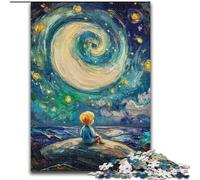 1000 Piece Jigsaw Puzzles for Teenagers The Little Prince of The Night Sky, Challenging Game And Family Play with Fully Interlocking Randomly Shaped Pieces (Size 26x38cm)