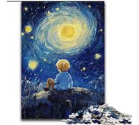 1000 Piece Jigsaw Puzzles for Teenagers The Little Prince of The Night Sky, Educational Toys for Is Ideal As A Gift for The Whole Family for And 14 Years Old (Size 26x38cm)
