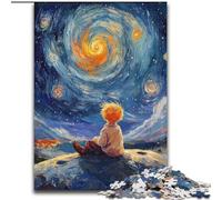 1000 Piece Jigsaw Puzzles for Teenagers The Little Prince of The Night Sky, for 14+ For Family Fun & Game Night Artists' Collection, Fine Arts (Size 26x38cm)