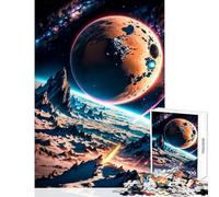 1000 Piece Jigsaw Puzzles for Teenagers The Red Planet Educational Toy Secret Santa Gifts Brain Teaser Game Help The Brain Exercise Size 38x26cm