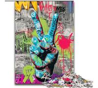 1000 Piece Jigsaw Puzzles for Teenagers The Yeah Gesture for Educational Game Challenge Toy Artists Collection, Fine Art (size 26x38cm)