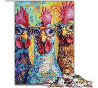 1000 Piece Jigsaw Puzzles for Teenagers Three Chickens, Educational Toys for Is Ideal As A Gift for The Whole Family for And 14 Years Old (Size 26x38cm)