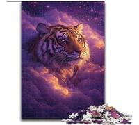 1000 Piece Jigsaw Puzzles for Teenagers Tiger in The Clouds, for 14+ Challenging Game As A Gift for The Whole Family And Friends (Size 26x38cm)