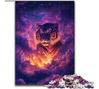 1000 Piece Jigsaw Puzzles for Teenagers Tiger in The Clouds, Help The Brain Exercise Addictive Toys to Cultivate Patience Enhance Memory (Size 50x75cm)